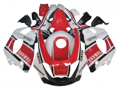 Custom 1996-2007 Yamaha YZF600R Thundercat Motorcycle Fairings - White Red Black Petronas Yamalube