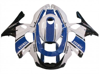 Custom 1996-2007 Yamaha YZF600R Thundercat Motorcycle Fairings - White Blue Black