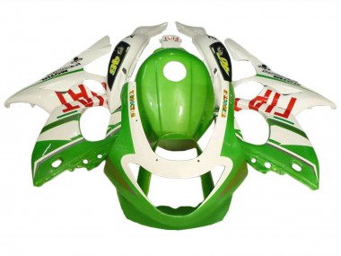 Custom 1996-2007 Yamaha YZF600R Thundercat Motorcycle Fairings - White Green Fiat
