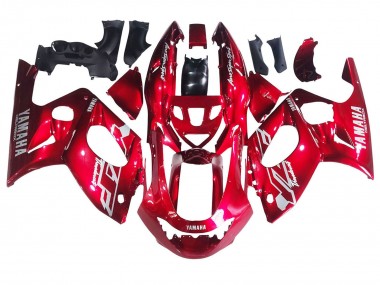 Custom 1996-2007 Yamaha YZF600R Thundercat Motorcycle Fairings - Red White Thunderace