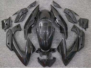 Custom 2009-2012 Yamaha XJ6 Motorcycle Fairings - Black Carbon Fiber