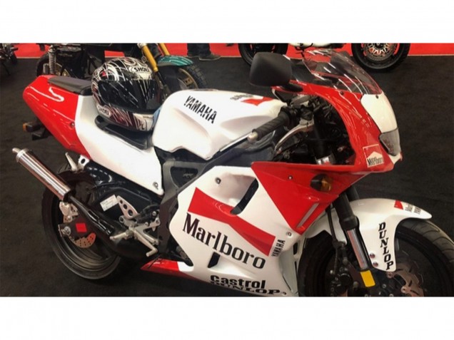 1991-1994 Yamaha TZR250 3XV Motorcycle Fairings - White Red Marlboro Castrol Dunlop