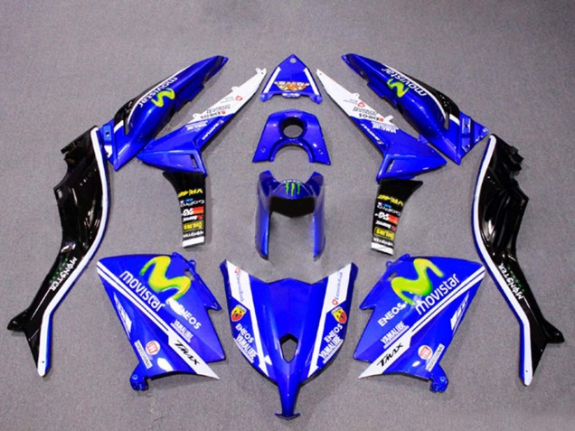 2012-2014 Yamaha TMAX530 Motorcycle Fairings - Blue Black White ENEOS MoviStar Yamalube Monster