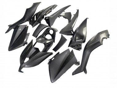Custom 2012-2014 Yamaha TMAX530 Motorcycle Fairings - Black Carbon Fiber