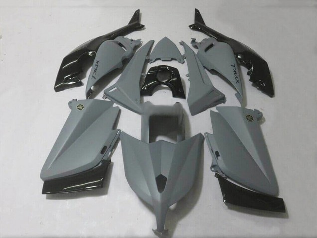 2012-2014 Yamaha TMAX530 Motorcycle Fairings - Matte Grey Glossy Black