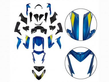 Custom 2015-2020 Suzuki GSX-S 1000 Motorcycle Fairings - Black Blue
