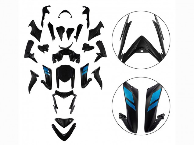 2015-2020 Suzuki GSX-S 1000 Motorcycle Fairings - Black with Blue