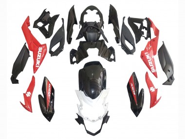 Custom 2017-2022 Suzuki GSX-S 750 Motorcycle Fairings - Red White