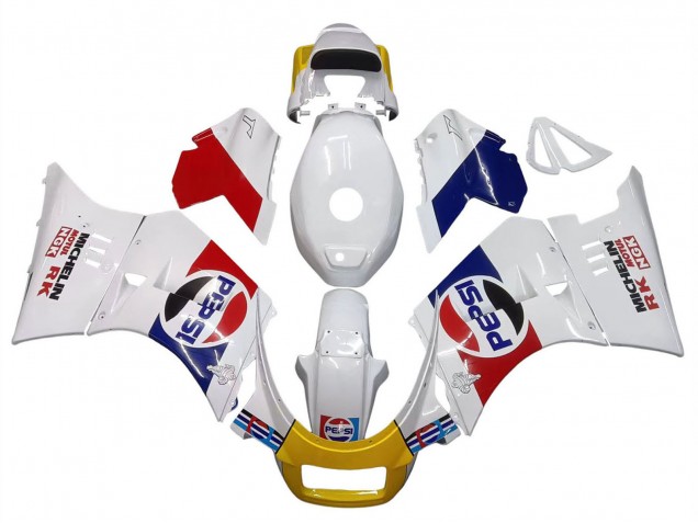 1984-1987 Suzuki RG400 RG500 RG400/500 Motorcycle Fairings - White Red Blue Yellow Motul Michelin Pepsi
