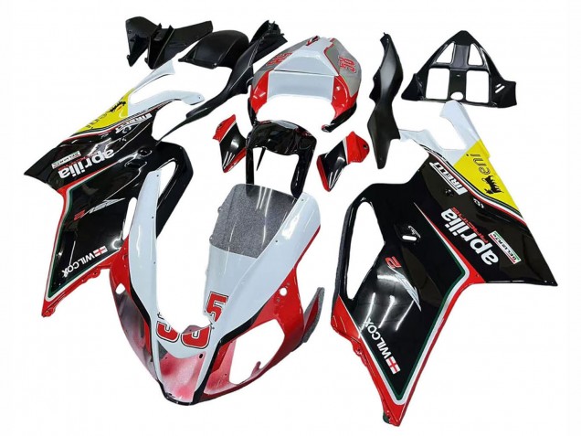 2003-2006 Aprilia RSV1000 Motorcycle Fairings - White Red Black Yellow 58