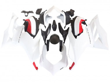 Custom 2020-2024 Ducati Panigale V2 Motorcycle Fairings - White Red Matte Black