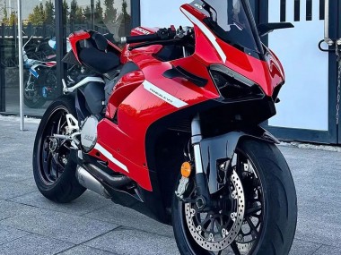 Custom 2020-2024 Ducati Panigale V2 Motorcycle Fairings - Red White