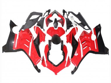 Custom 2020-2021 Ducati Panigale V4 V4S Motorcycle Fairings - Red Glossy Black