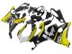 2020-2021 Ducati Panigale V4 V4S Motorcycle Fairings - Yellow White Glossy Black