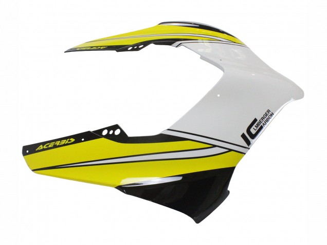 2020-2021 Ducati Panigale V4 V4S Motorcycle Fairings - Yellow White Glossy Black