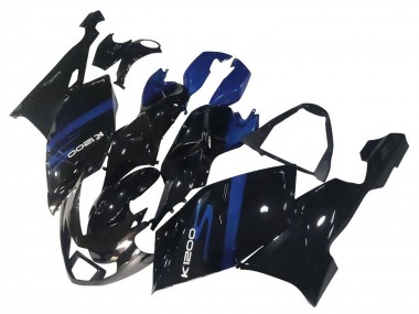 Custom 2005-2010 BMW K1200S Motorcycle Fairings - Blue Glossy Black