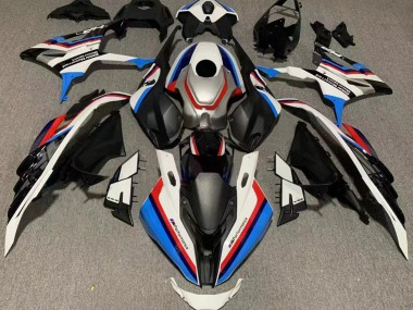 Custom 2023-2024 BMW S1000RR Motorcycle Fairings - White Black Red Blue