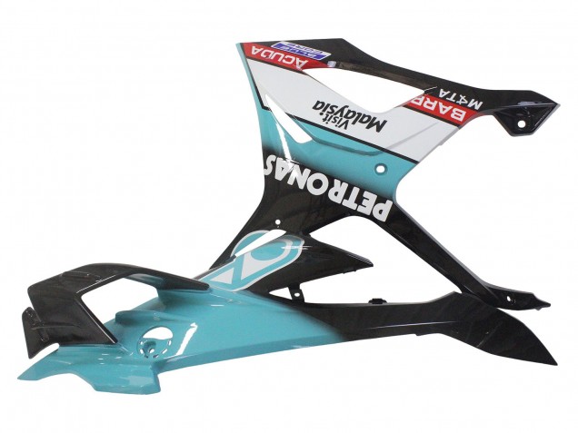 2023-2024 BMW S1000RR Motorcycle Fairings - Light Blue Matte Black Petronas