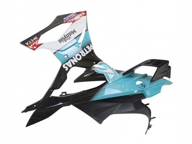 2023-2024 BMW S1000RR Motorcycle Fairings - Light Blue Matte Black Petronas