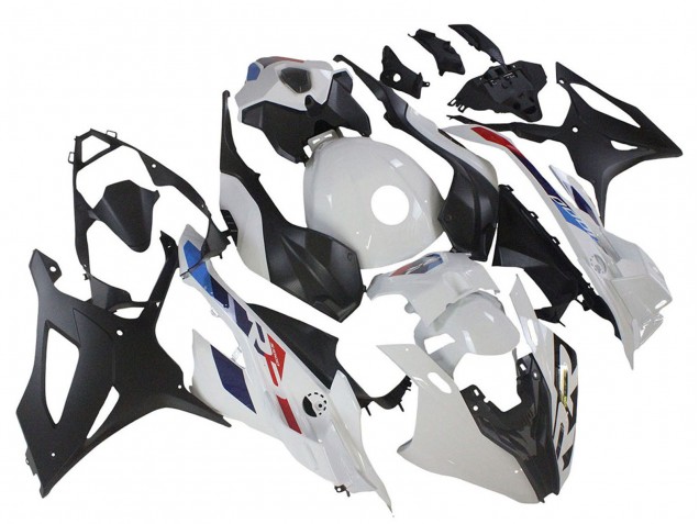 2023-2024 BMW S1000RR Motorcycle Fairing - White Blue Red Matte Black