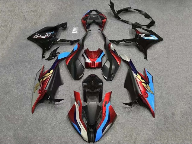 2023-2024 BMW S1000RR Motorcycle Fairings - Black Red Blue Gold