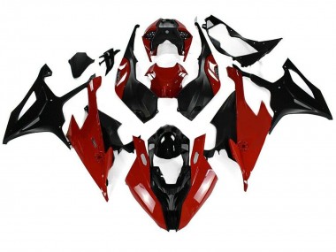 Custom 2019-2022 BMW S1000RR Motorcycle Fairing Kits - Black Red
