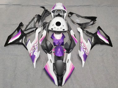 Custom 2019-2022 BMW S1000RR Motorcycle Fairings - Pink Purple White