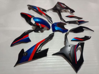 Custom 2019-2022 BMW S1000RR Motorcycle Fairings - Black Blue Red