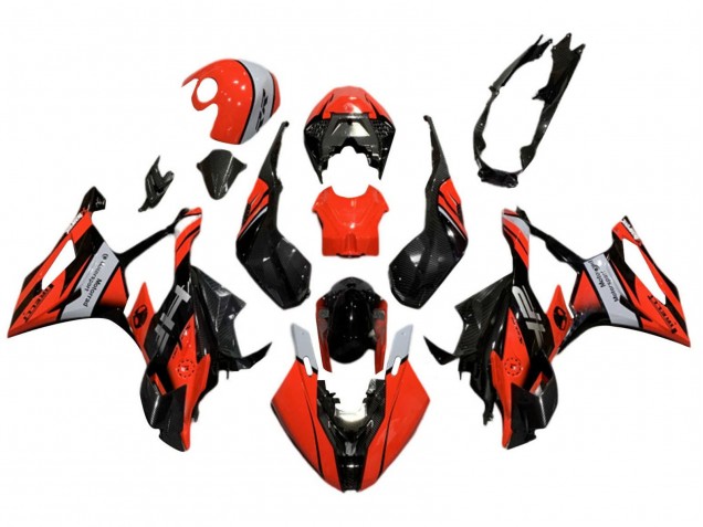 2019-2022 BMW S1000RR Motorcycle Fairings - Black Red Grey