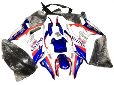 Custom 2019-2022 BMW S1000RR Motorcycle Fairings - Blue Red White Smiths
