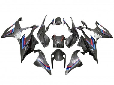 Custom 2019-2022 BMW S1000RR Motorcycle Fairing - Black Blue Red Carbon Fiber