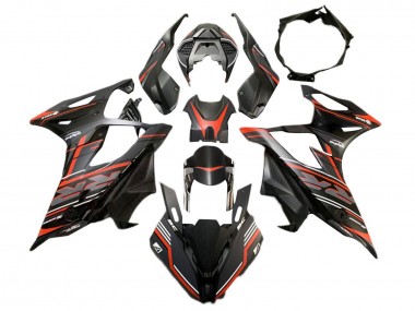 Custom 2019-2022 BMW S1000RR Motorcycle Fairing - Matte Black Red