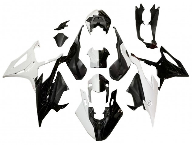 2019-2022 BMW S1000RR Motorcycle Fairing - White Black
