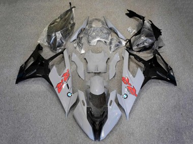 Custom 2019-2022 BMW S1000RR Motorcycle Fairings - Black Grey White