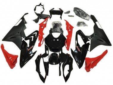 Custom 2017-2018 BMW S1000RR Abs Motorcycle Fairings - Red Glossy Black Matte Black