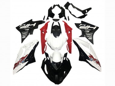 Custom 2017-2018 BMW S1000RR Motorcycle Fairings - White Red Matte Black