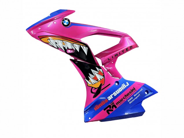 2017-2018 BMW S1000RR Motorcycle Fairings - Pink Blue Yellow Shark