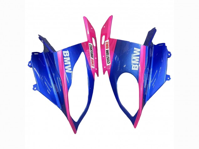 2017-2018 BMW S1000RR Motorcycle Fairings - Pink Blue Yellow Shark