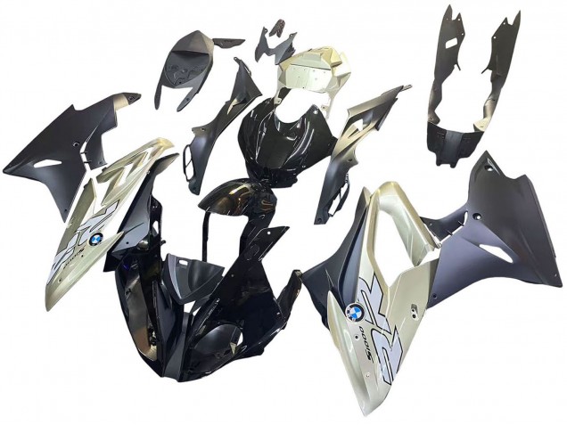 2017-2018 BMW S1000RR Motorcycle Fairings - Silver Black