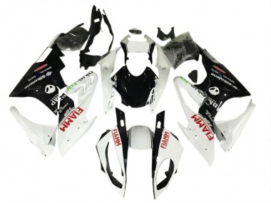 Custom 2017-2018 BMW S1000RR Motorcycle Fairings - White Black Fiamm