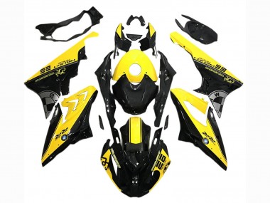 Custom 2017-2018 BMW S1000RR Motorcycle Fairings - Yellow Black
