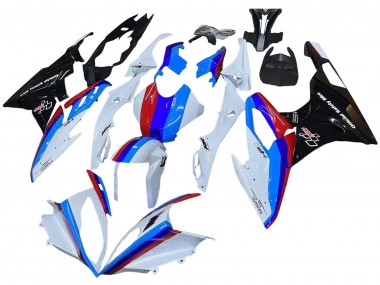 Custom 2015-2016 BMW S1000RR Motorcycle Fairing Kits - White Red Blue Glossy Black