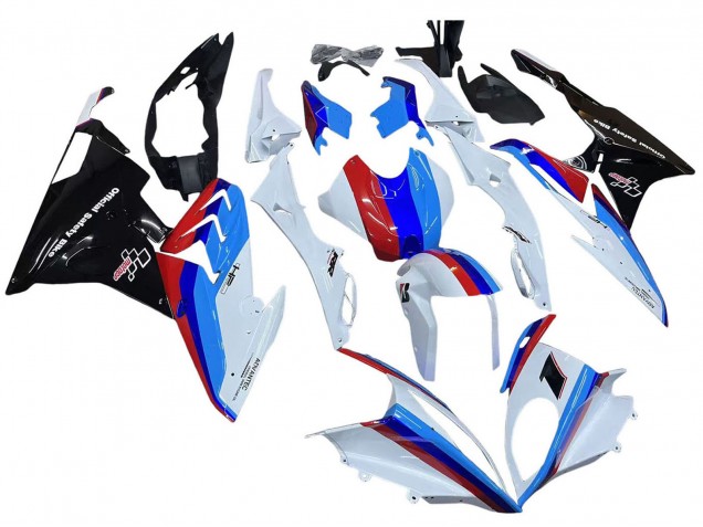 2015-2016 BMW S1000RR Motorcycle Fairing Kits - White Red Blue Glossy Black