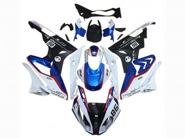 Custom 2015-2016 BMW S1000RR Motorcycle Fairing Kits - White Red Blue Matte Black