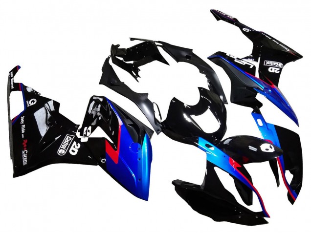 2015-2016 BMW S1000RR Motorcycle Fairings - Red Blue Black Glossy Black