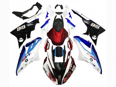 Custom 2015-2016 BMW S1000RR Motorcycle Fairing Kits - White Red Blue Black