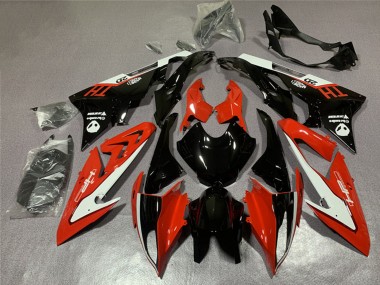 Custom 2015-2016 BMW S1000RR Motorcycle Fairings - White Red Glossy Black