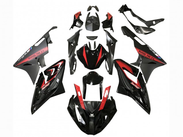 2015-2016 BMW S1000RR Motorcycle Fairings - Red Glossy Black Matte Black