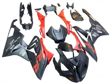 Custom 2015-2016 BMW S1000RR Motorcycle Fairings - Matte Black Red