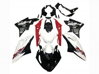 Custom 2015-2016 BMW S1000RR Motorcycle Fairings - White Red Matte Black